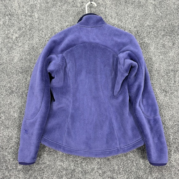 Patagonia Jacket Womens Medium Purple Long Sleeve Zip Up Fleece Logo Outdoor - Picture 2 of 11